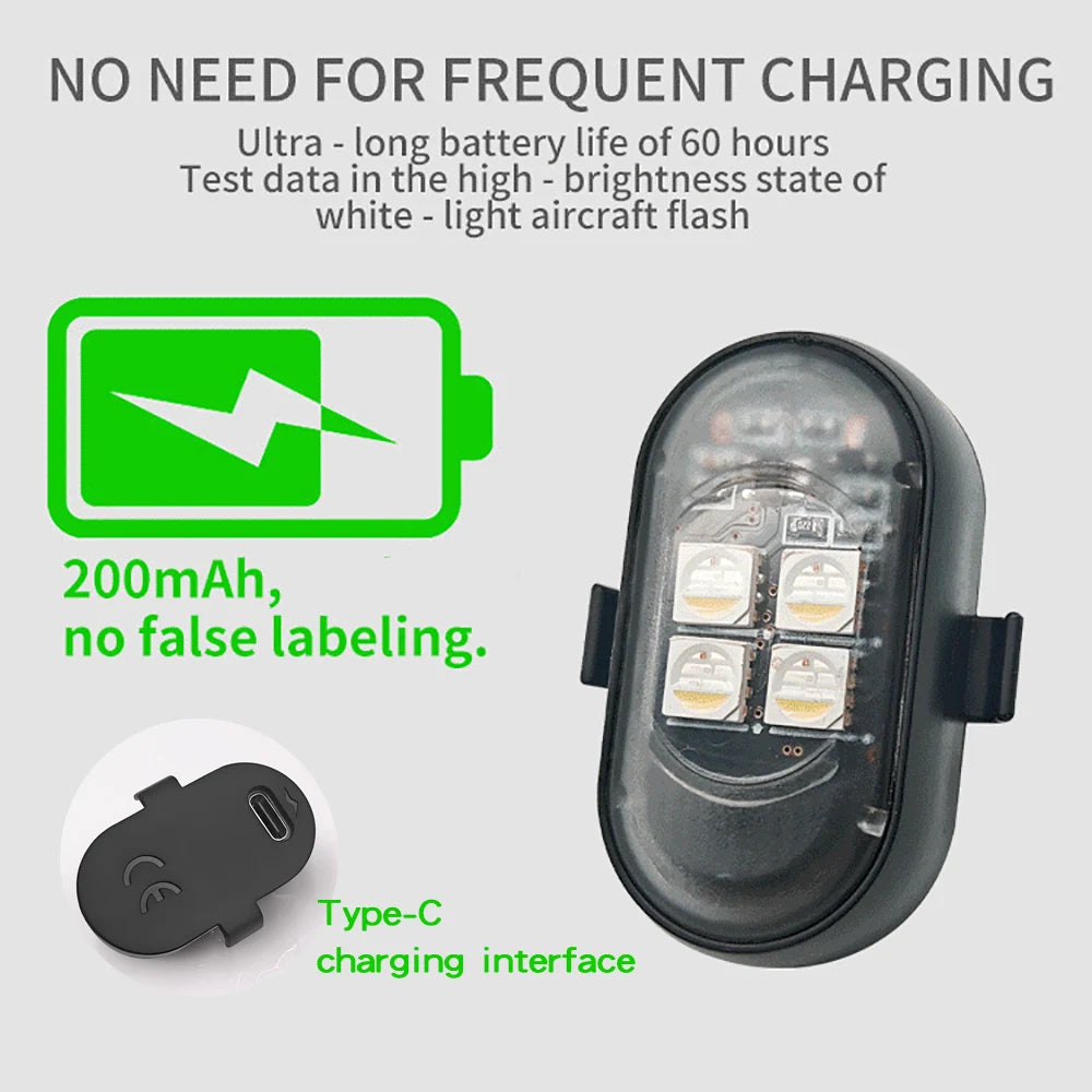 Car LED Decor Lights, Atmosphere Lamp Wireless/ Remote | Multi-Color Mode | USB Charging | For Interior, Grille, Warning Light