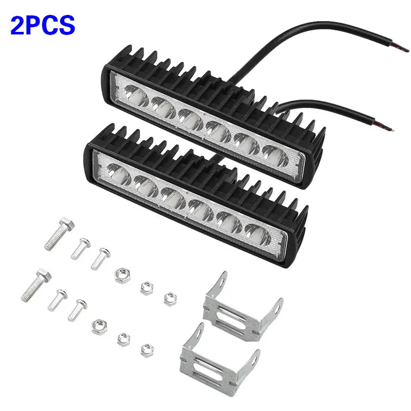 6" 18W LED-työvalo 12V/24V – Vedenpitävä offroad-ajovalo 6000K