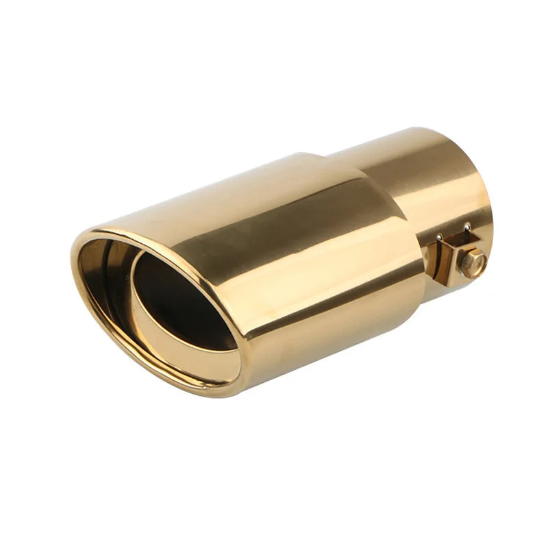 Universal Car Exhaust Muffler Tip Round Stainless Steel Car Tail Rear Chrome Round Exhaust Pipe Tail Muffler Tip Pipe